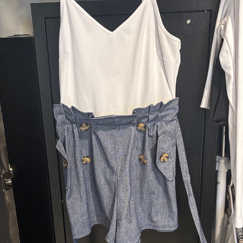Almost Famous White Blouse with Subtle Label Detail